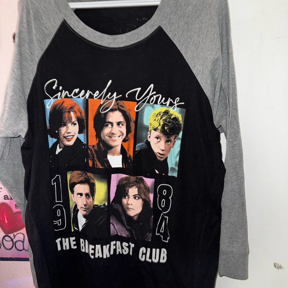 Torrid Black and Gray Long Sleeve Tee
